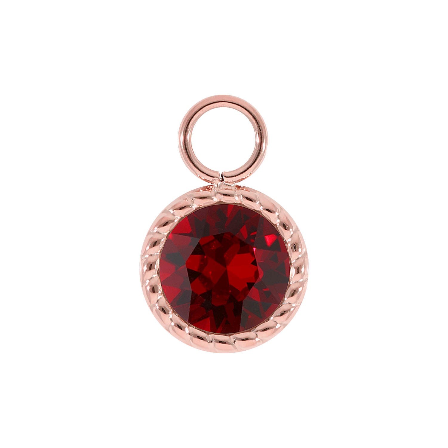 Bocconi Charm 0.43" - Rose Gold Siam