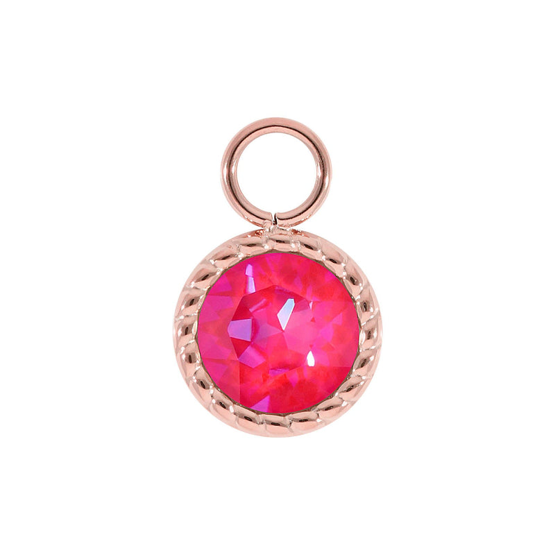 Bocconi Charm 0.43" - Rose Gold