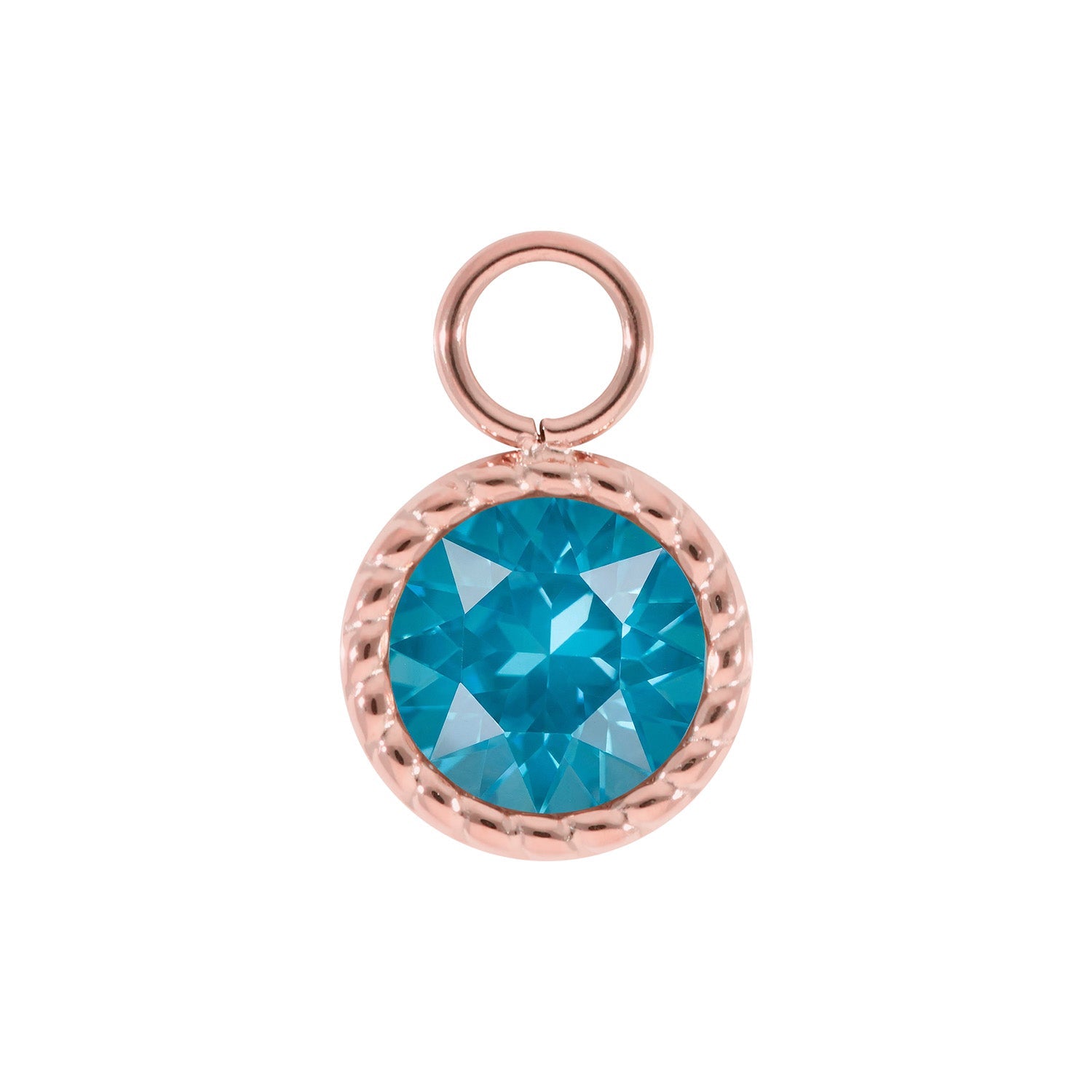 Bocconi Charm 0.43" - Rose Gold