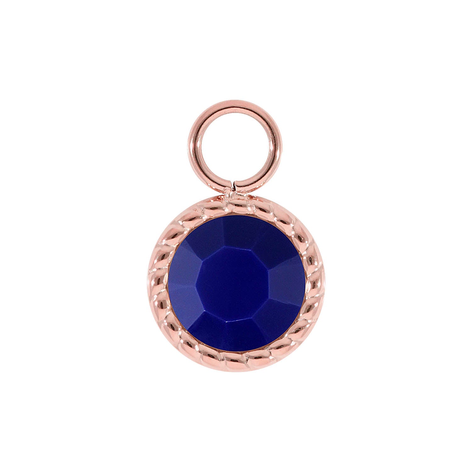 Bocconi Charm 0.43" - Rose Gold