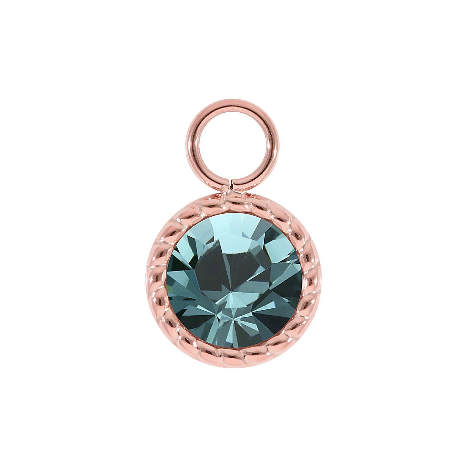 Bocconi Charm 0.43" - Rose Gold
