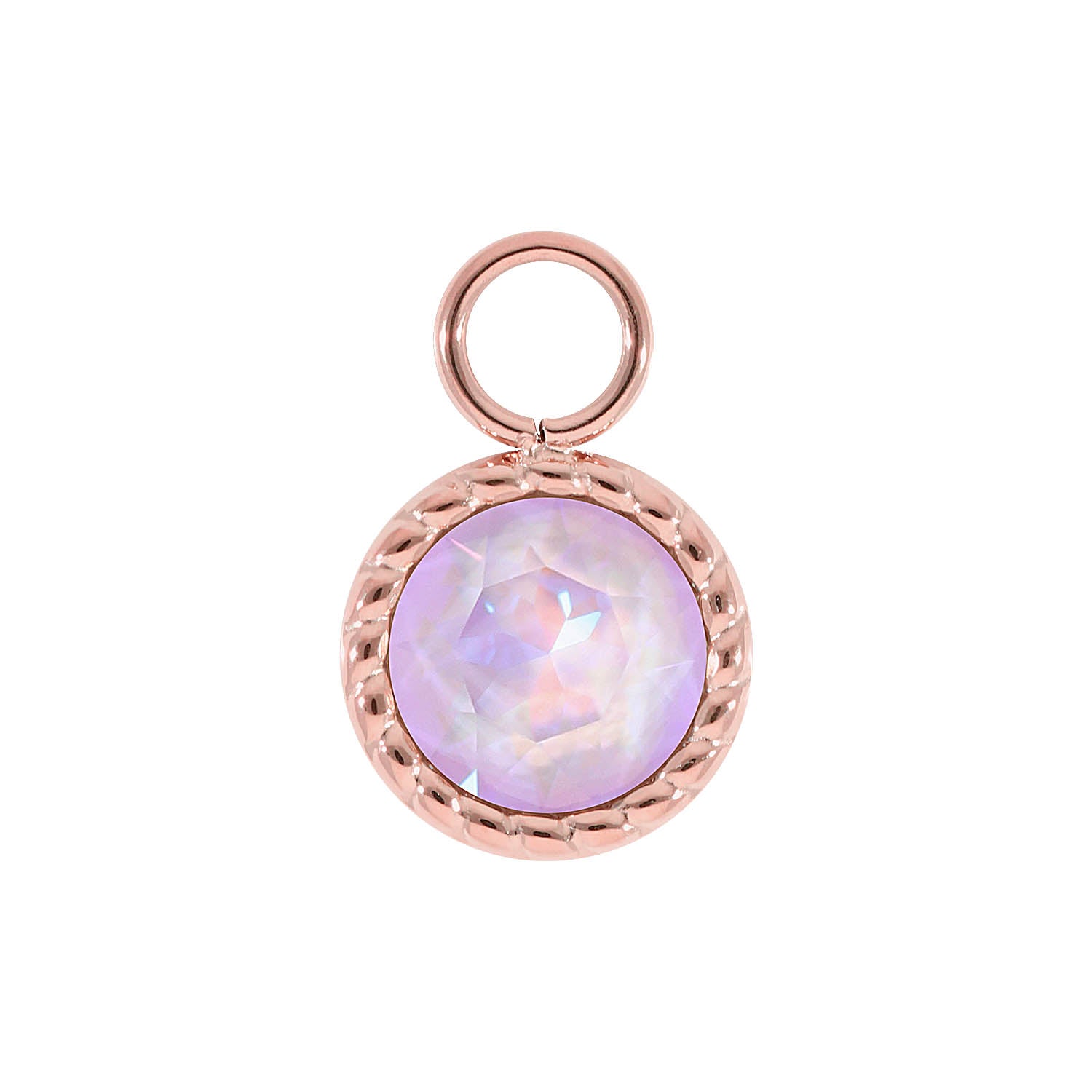 Bocconi Charm 0.43" - Rose Gold