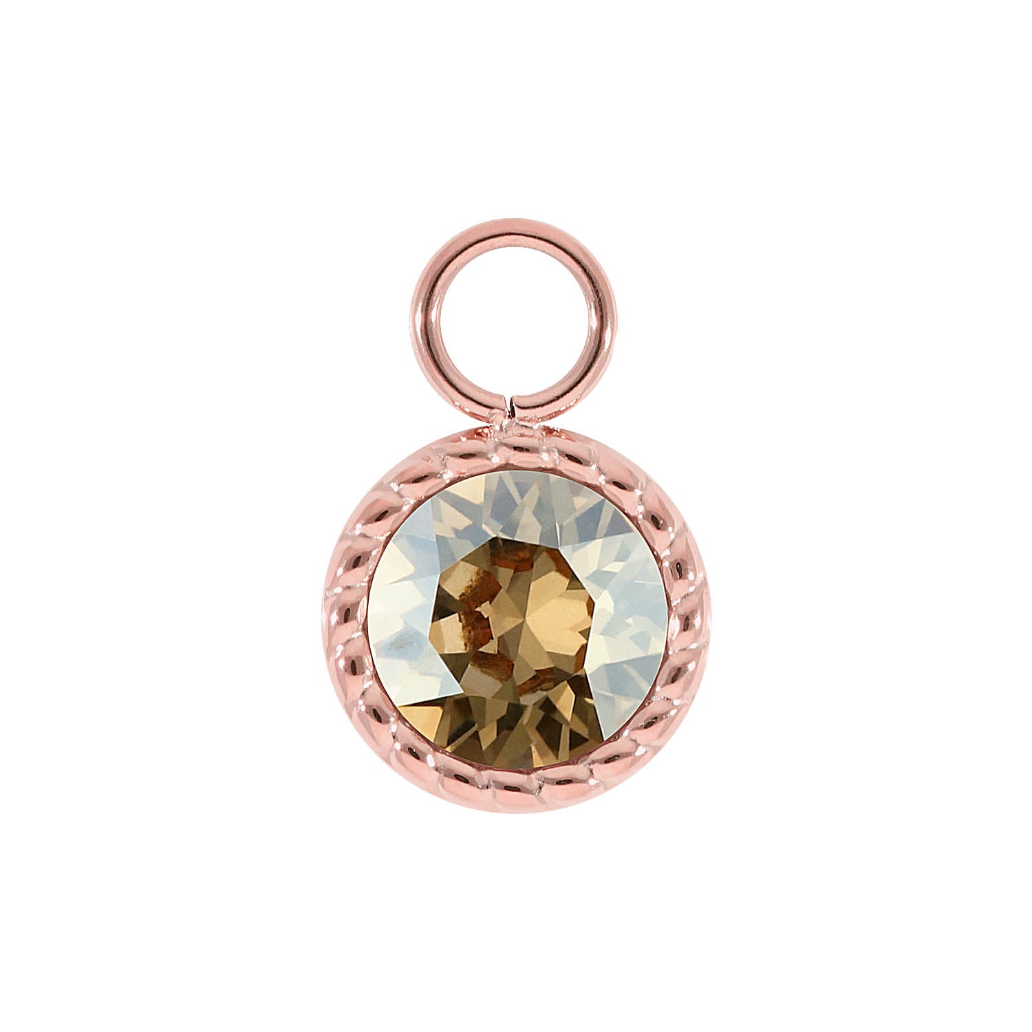 Bocconi Charm 0.43" - Rose Gold golden shadow