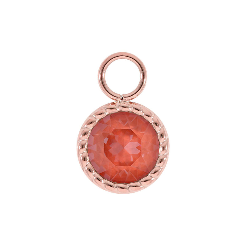 Bocconi Charm 0.43" - Rose Gold