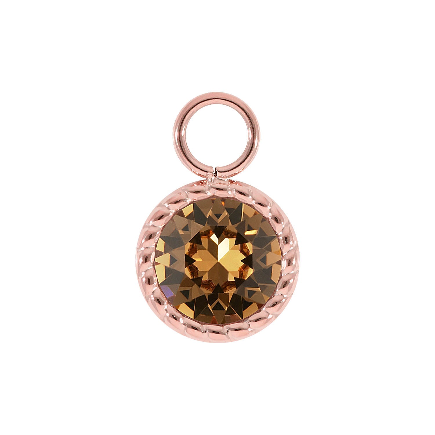 Bocconi Charm 0.43" - Rose Gold