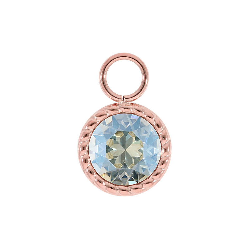 Bocconi Charm 0.43" - Rose Gold