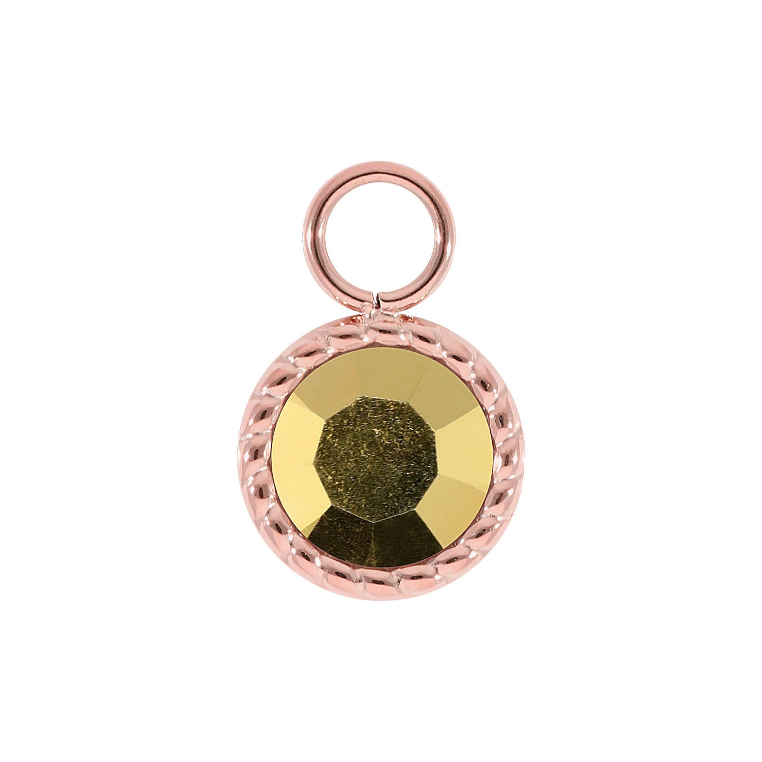 Bocconi Charm 0.43" - Rose Gold