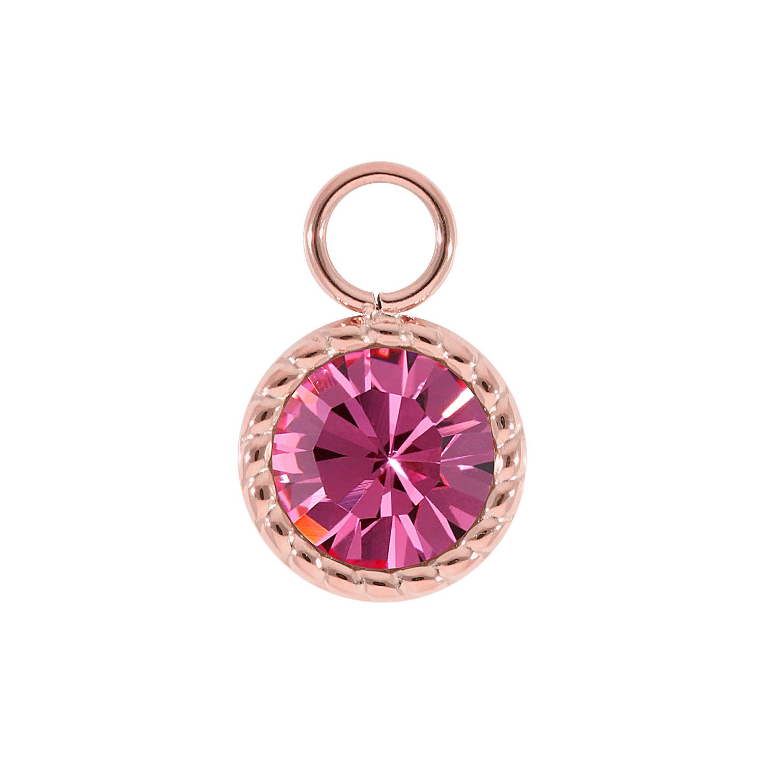 Bocconi Charm 0.43" - Rose Gold rose