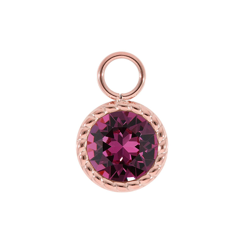 Bocconi Charm 0.43" - Rose Gold