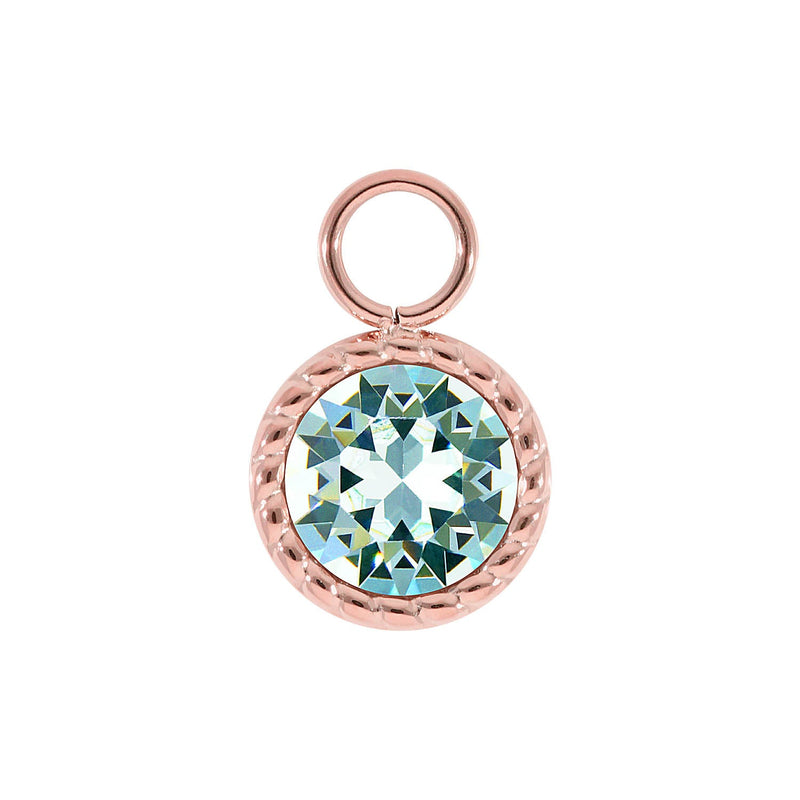 Bocconi Charm 0.43" - Rose Gold