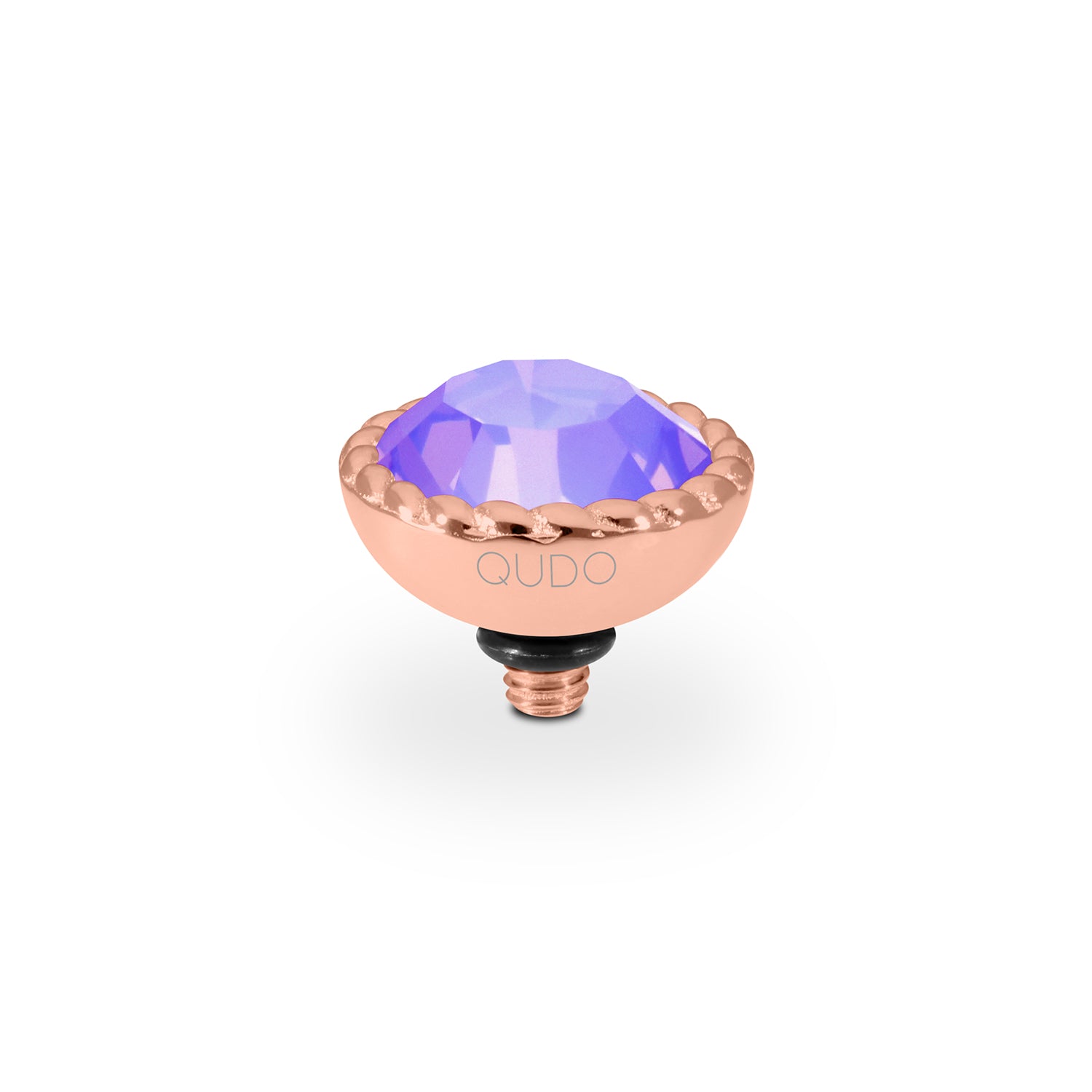 Bocconi Top 0.43" - Rose Gold Crystal Purple Ignite