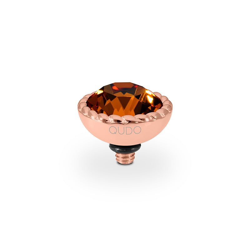 Bocconi Top 0.43" - Rose Gold Smoked Topaz