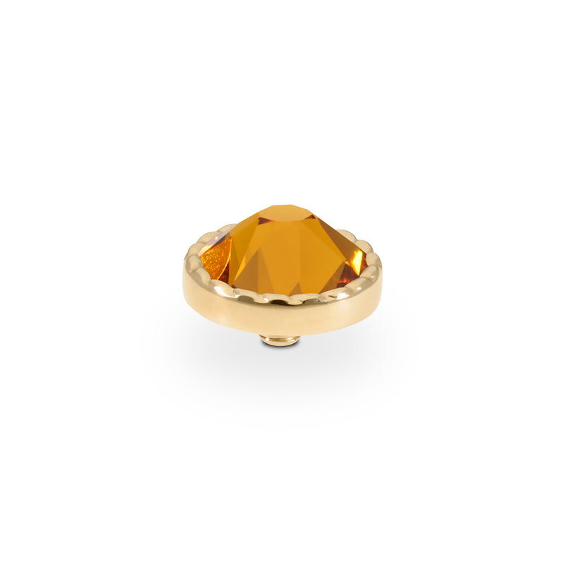 Bocconi Flat Top 0.35" - Gold Topaz