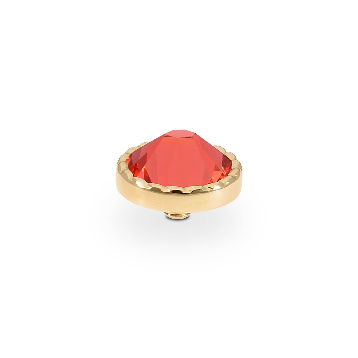Bocconi Flat Top 0.35" - Gold padparadscha