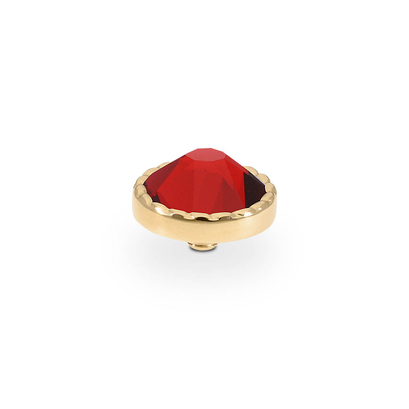 Bocconi Flat Top 0.35" - Gold scarlet