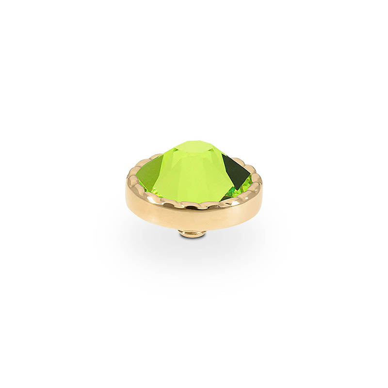 Bocconi Flat Top 0.35" - Gold Citrus Green
