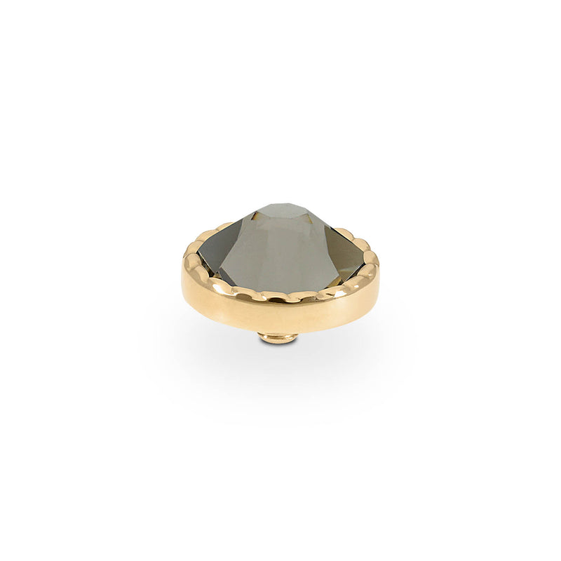 Bocconi Flat Top 0.35" - Gold Greige