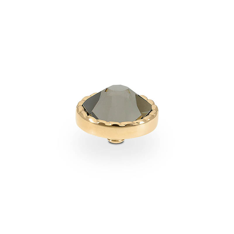 Bocconi Flat Top 0.35" - Gold Greige