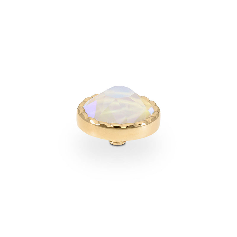 Bocconi Flat Top 0.35" - Gold ivory cream delite