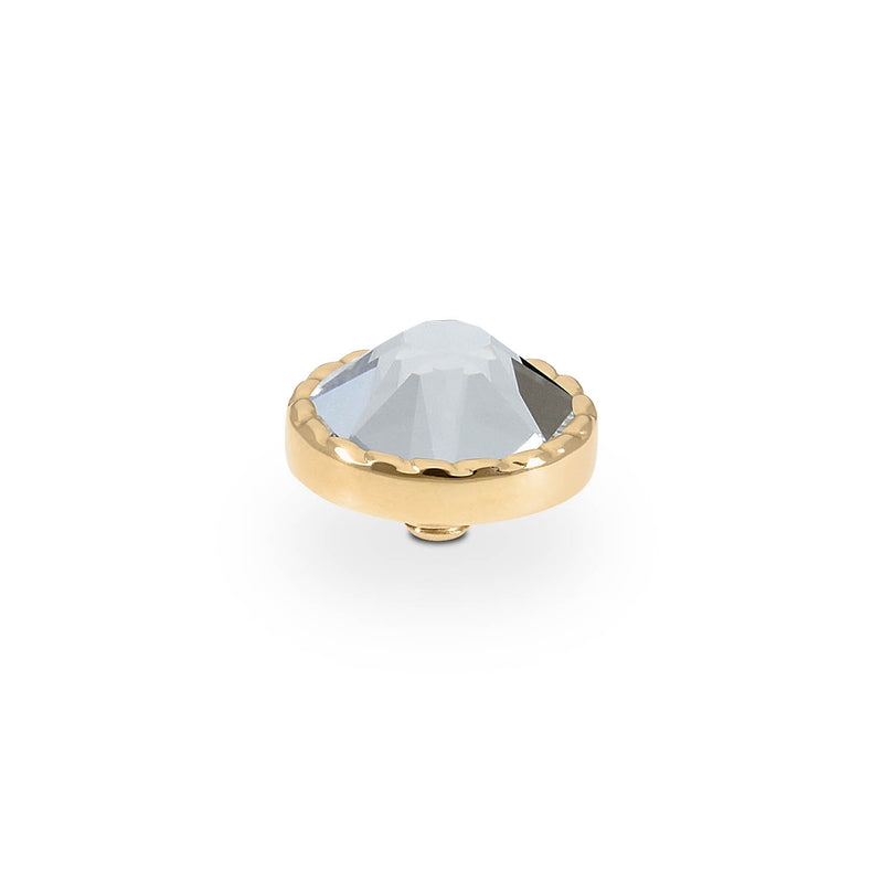 Bocconi Flat Top 0.35" - Gold crystal