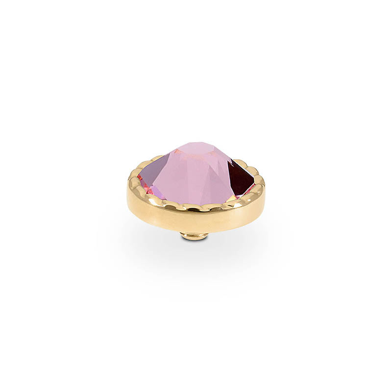 Bocconi Flat Top 0.35" - Gold Light Rose