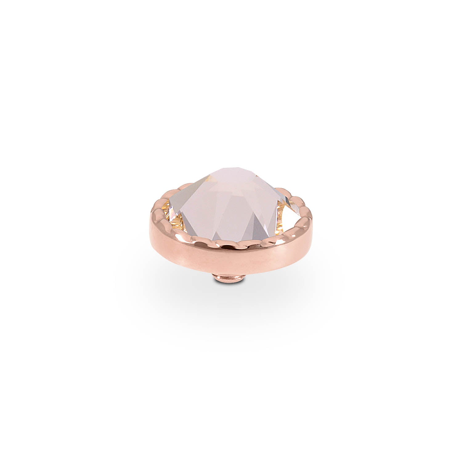 Bocconi Flat Top 0.35" - Rose Gold silk