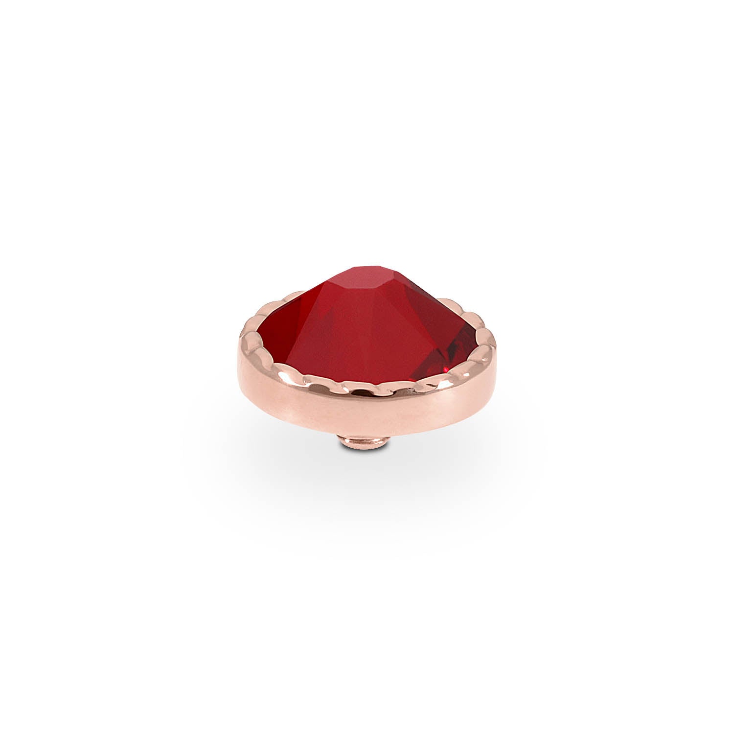 Bocconi Flat Top 0.35" - Rose Gold Siam