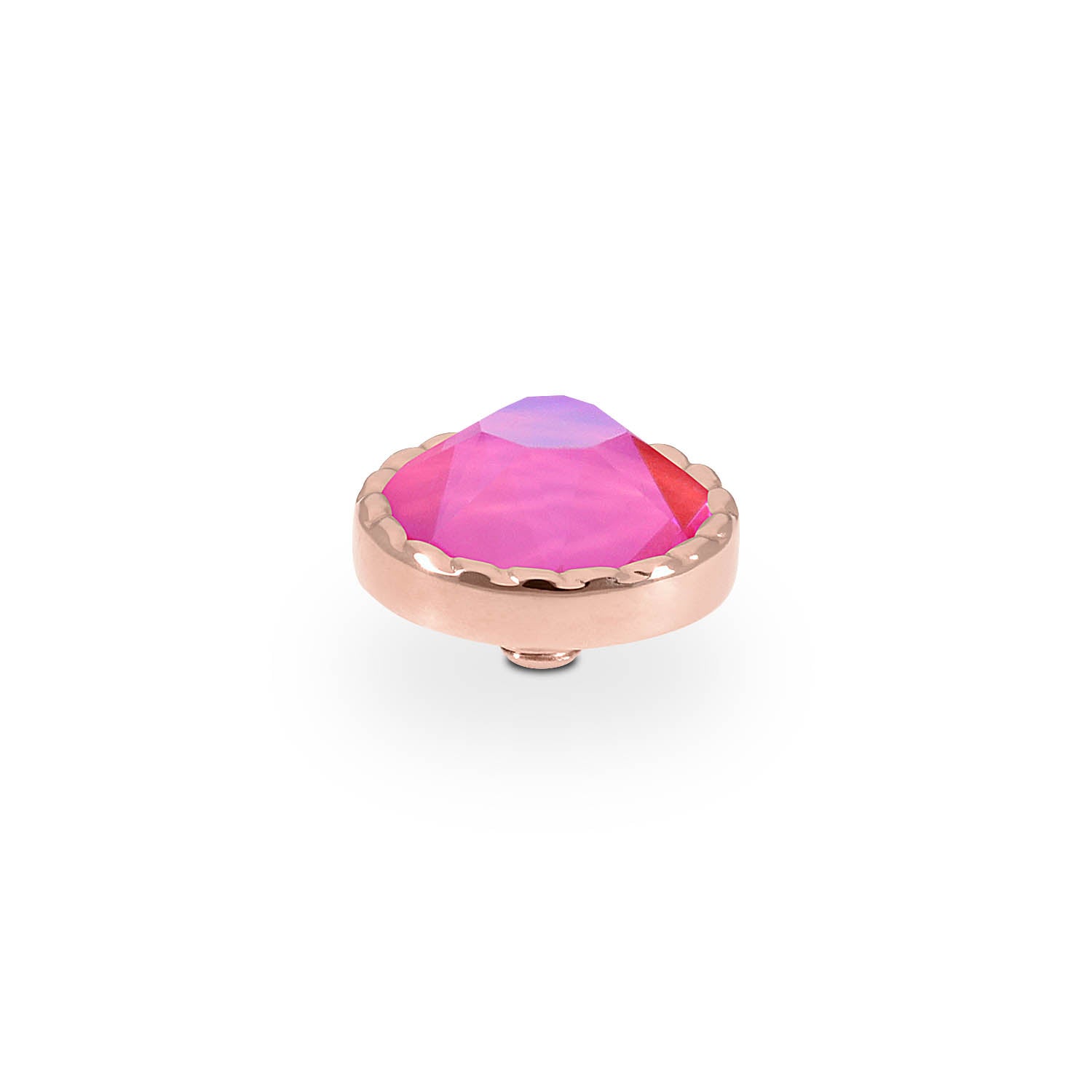 Bocconi Flat Top 0.35" - Rose Gold lotus pink delite