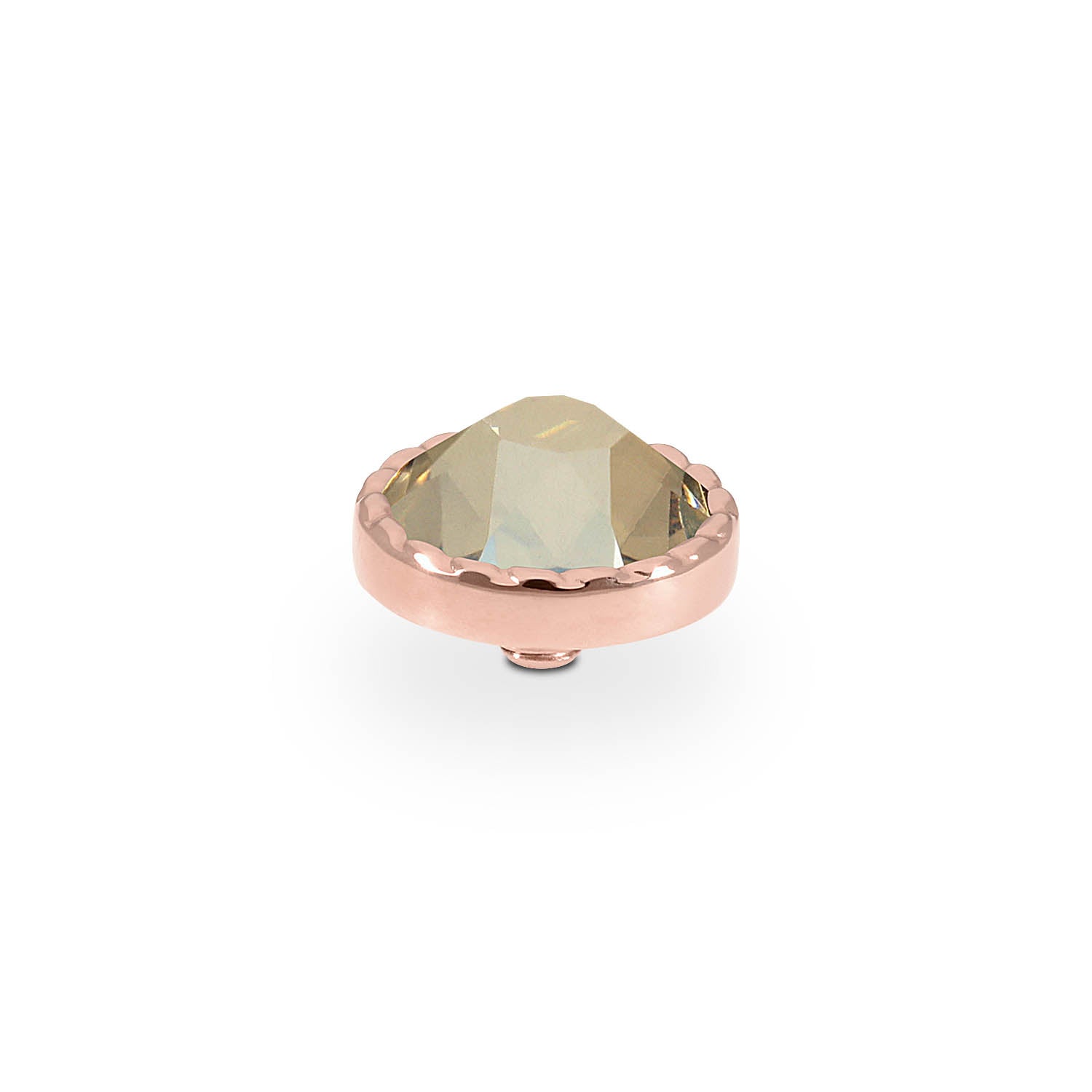 Bocconi Flat Top 0.35" - Rose Gold golden shadow