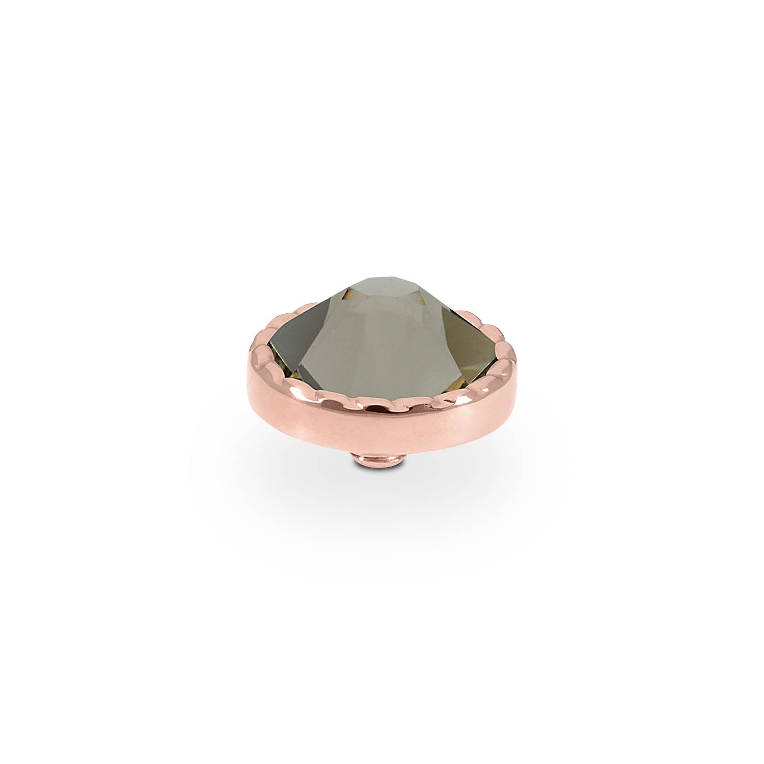 Bocconi Flat Top 0.35" - Rose Gold Greige