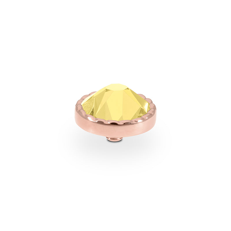 Bocconi Flat Top 0.35" - Rose Gold Recreated Dark Jonquil