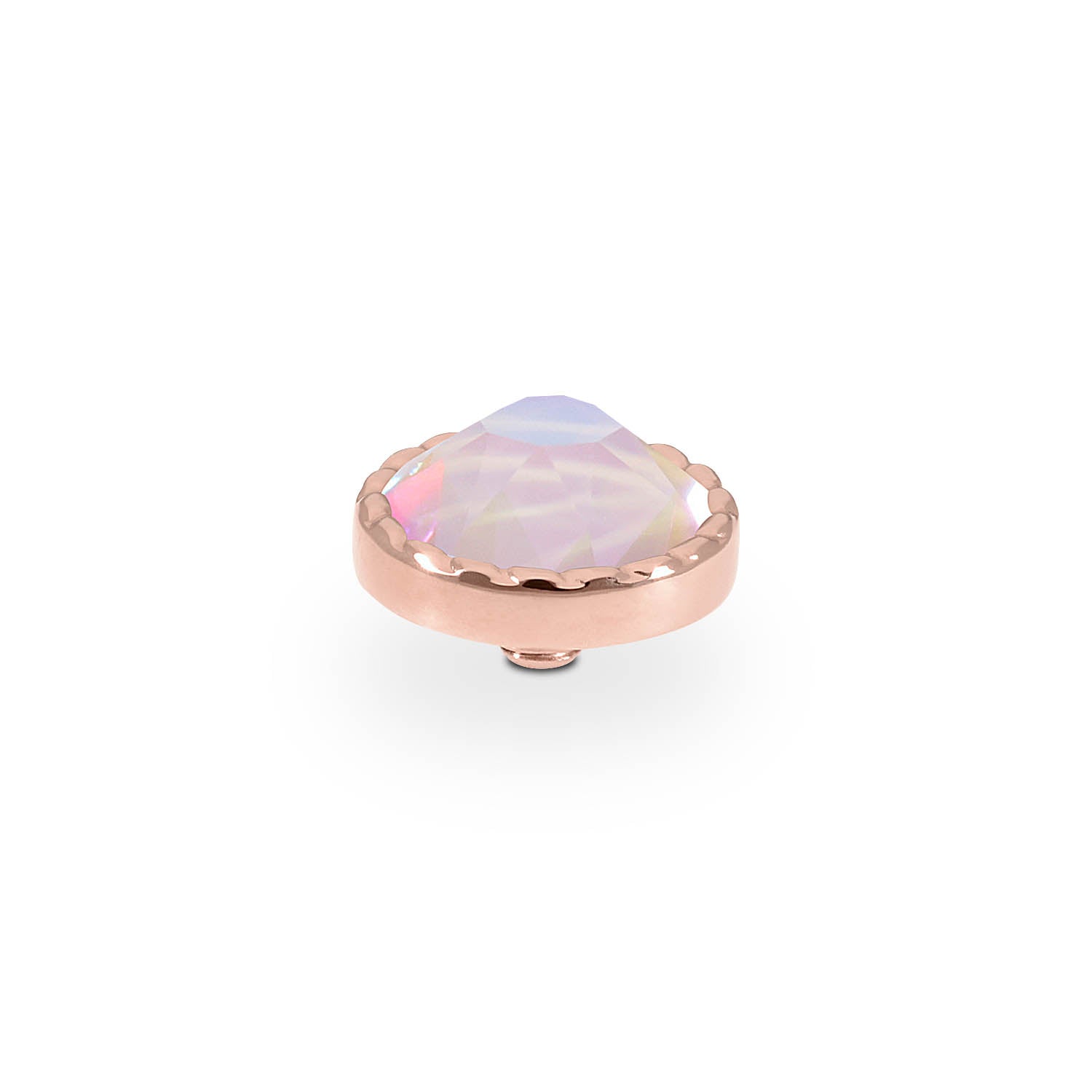 Bocconi Flat Top 0.35" - Rose Gold dusty pink delite