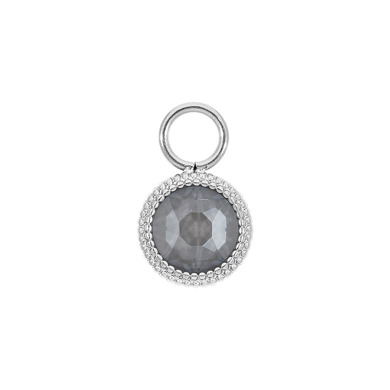 Fabero flat 0.4" charm - Silver