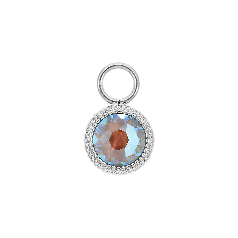 Fabero flat 0.4" charm - Silver