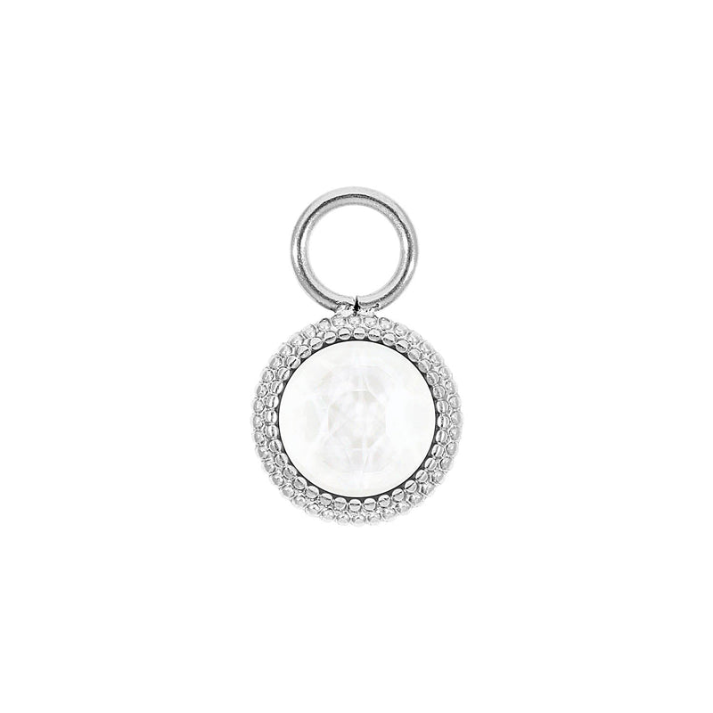 Fabero flat 0.4" charm - Silver