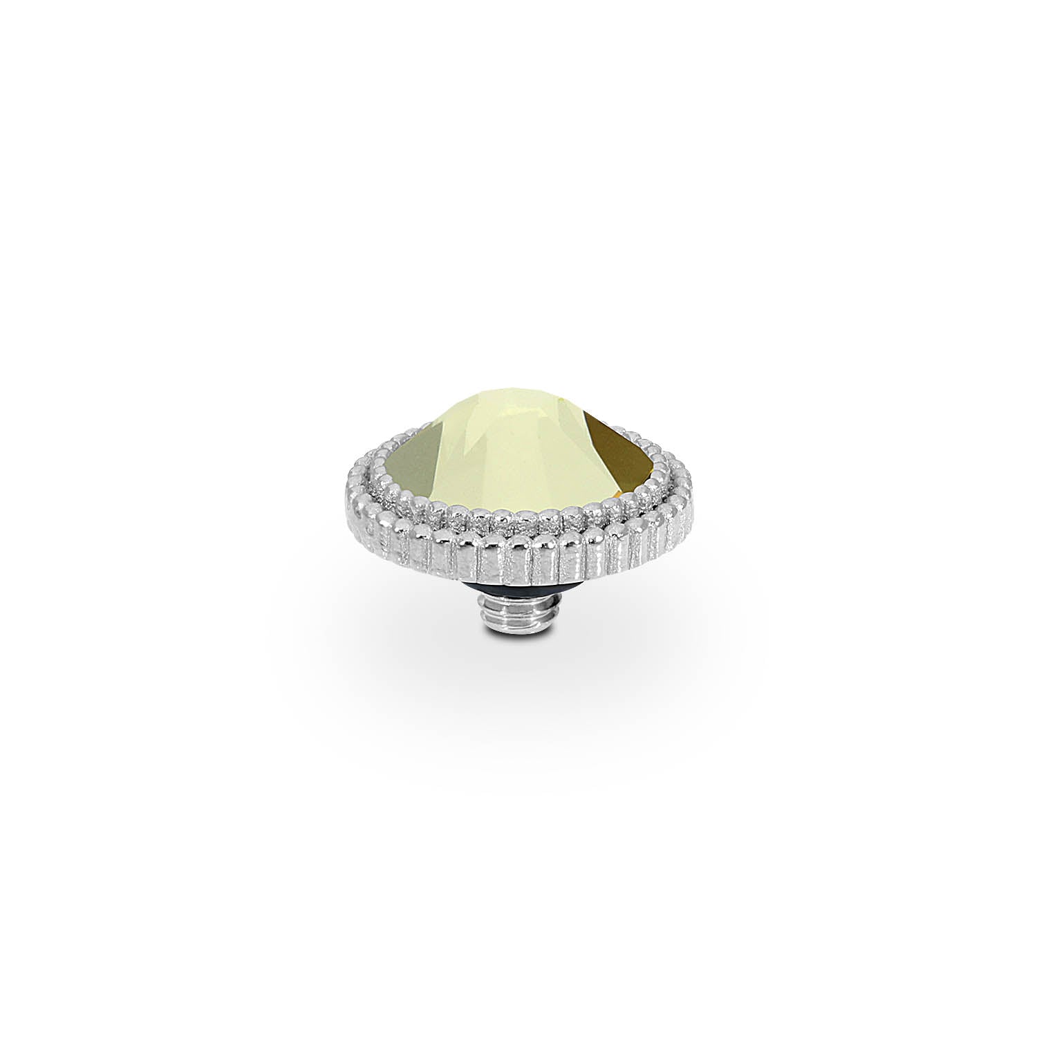 Fabero Flat Top 0.4" - Silver Jonquil