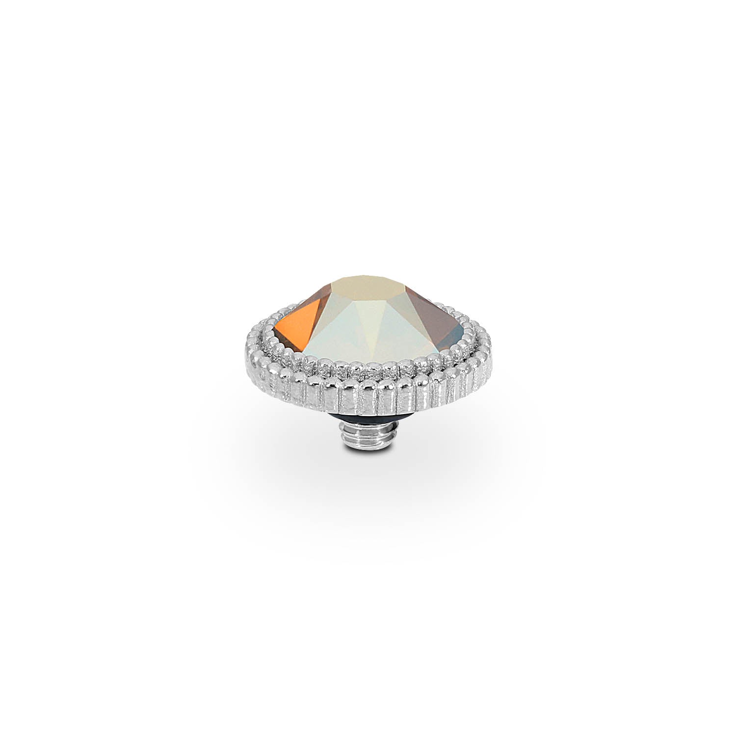 Fabero Flat Top 0.4" - Silver metallic sunshine