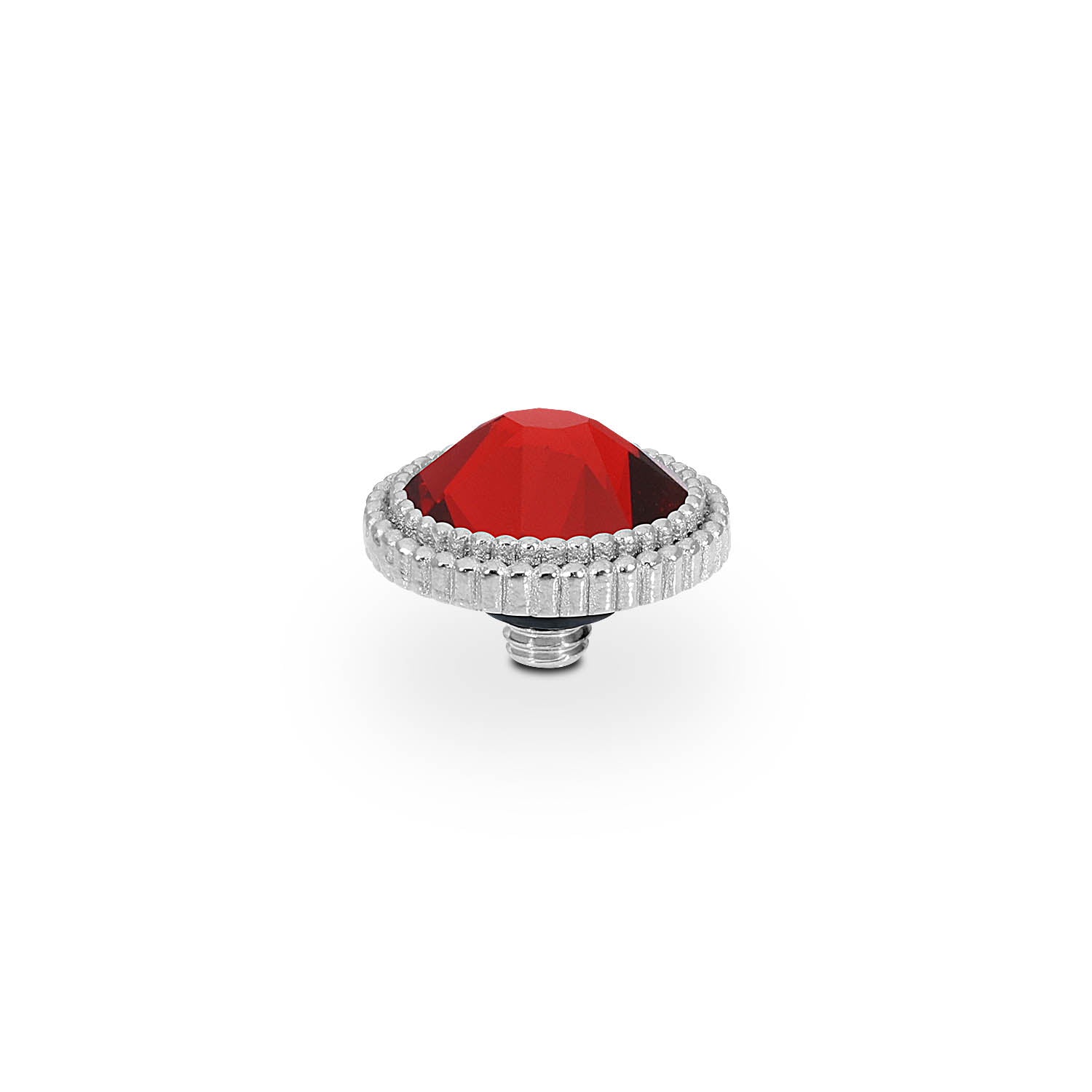 Fabero Flat Top 0.4" - Silver scarlet