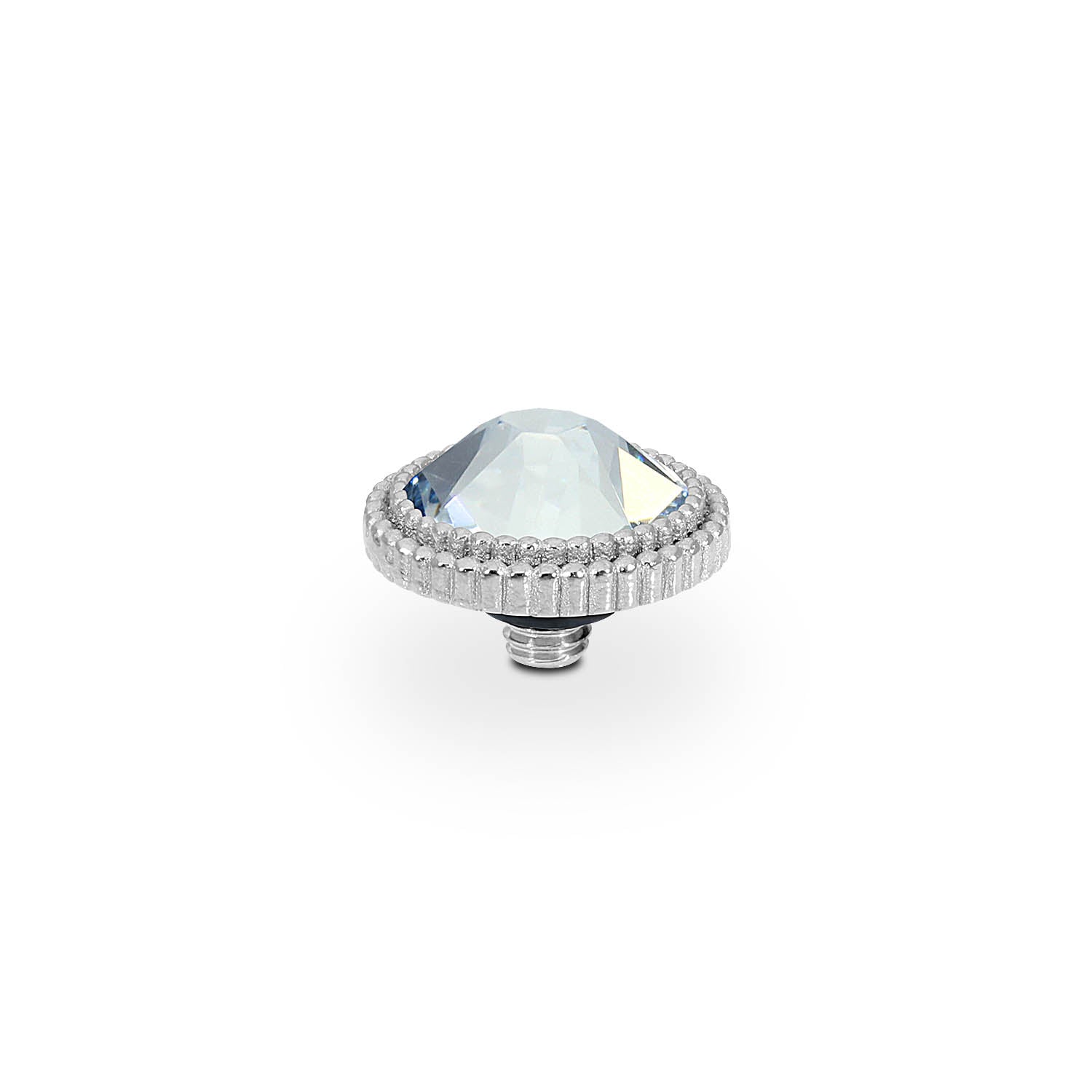 Fabero Flat Top 0.4" - Silver blue shade