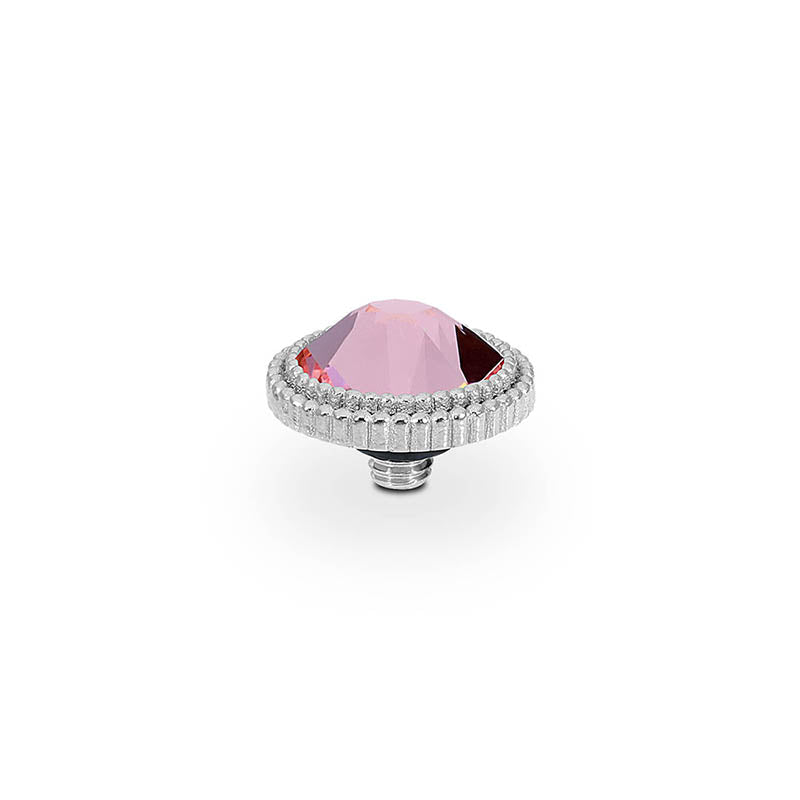 Fabero Flat Top 0.4" - Silver Light Rose