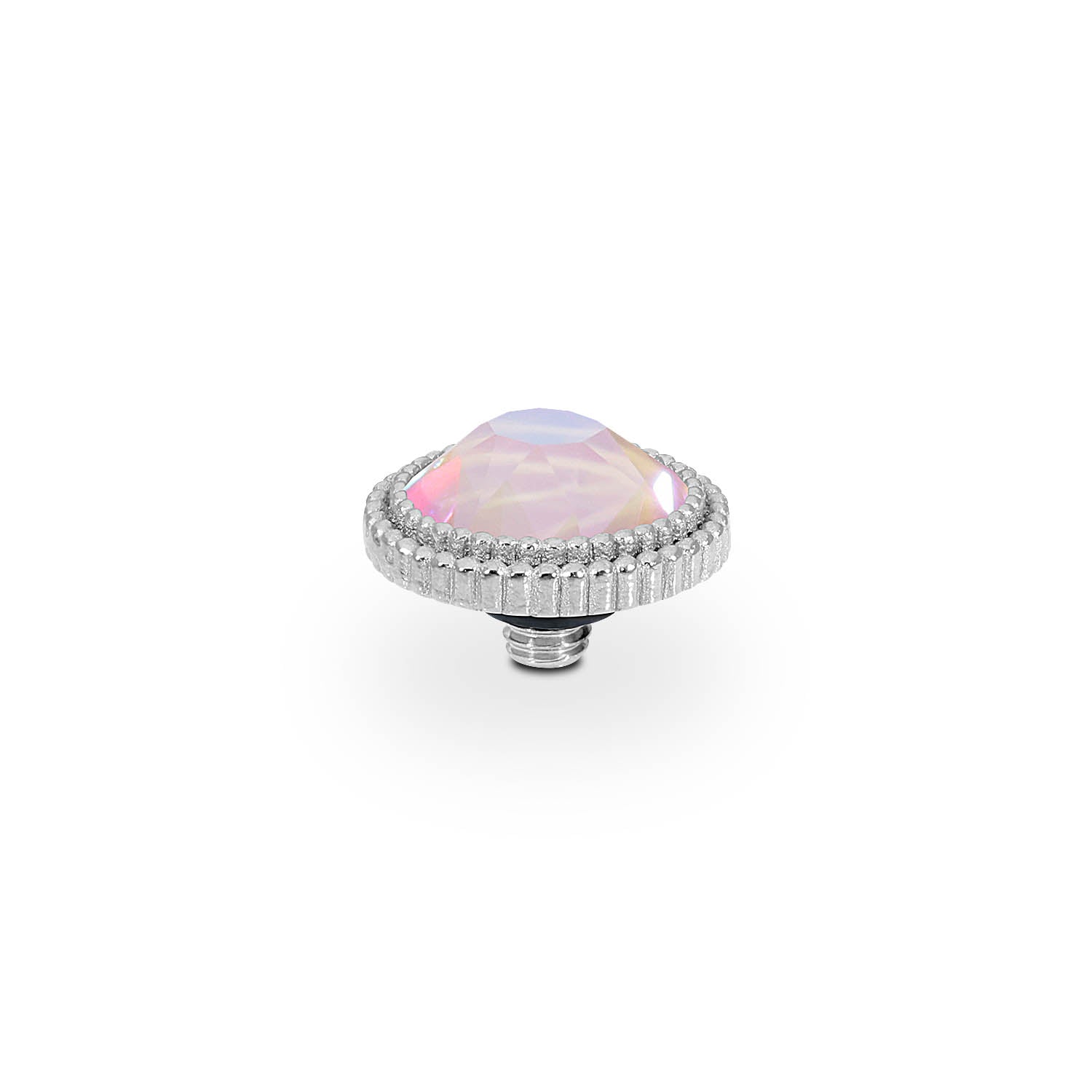 Fabero Flat Top 0.4" - Silver dusty pink delite