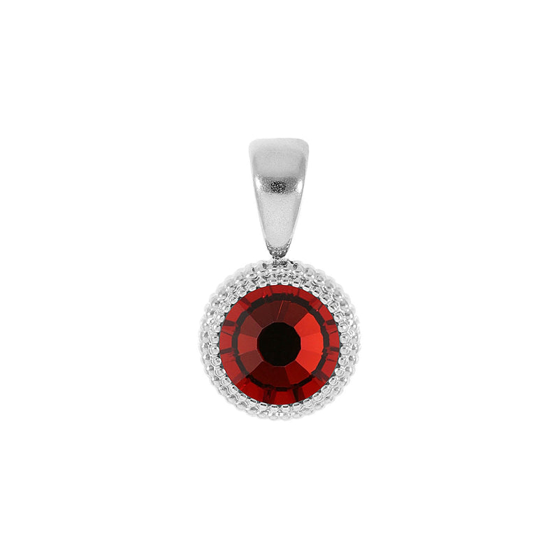 Fabero Flat Pendant 0.4" - Silver