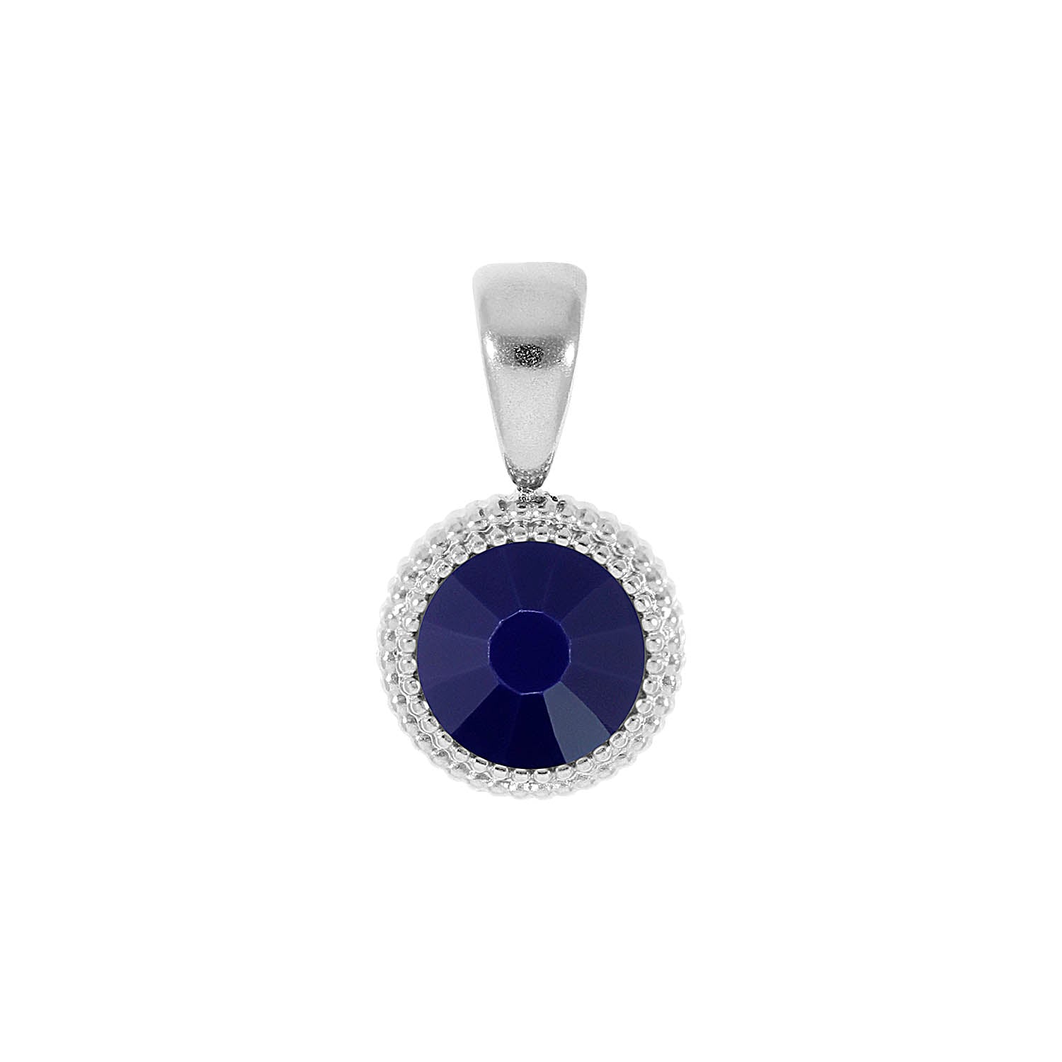 Fabero Flat Pendant 0.4" - Silver