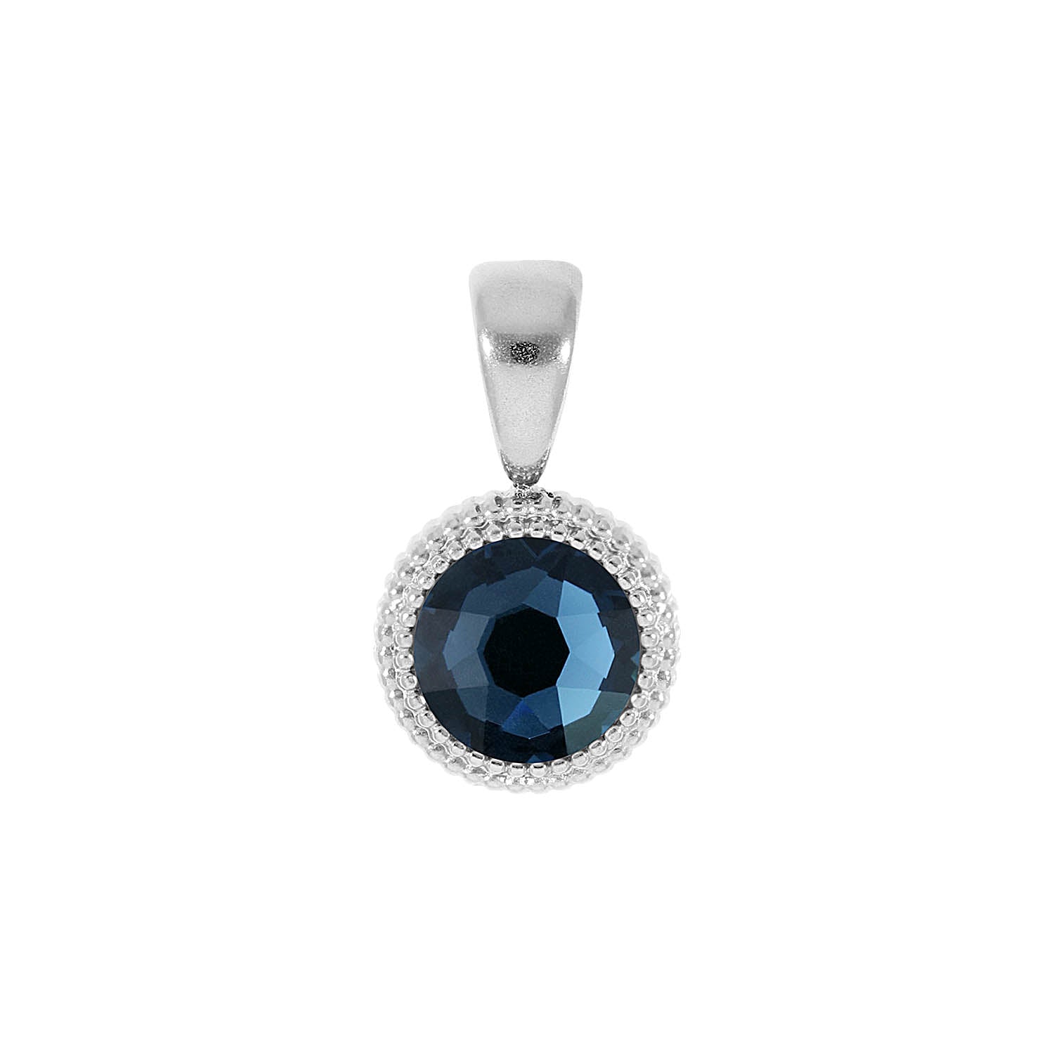 Fabero Flat Pendant 0.4" - Silver montana
