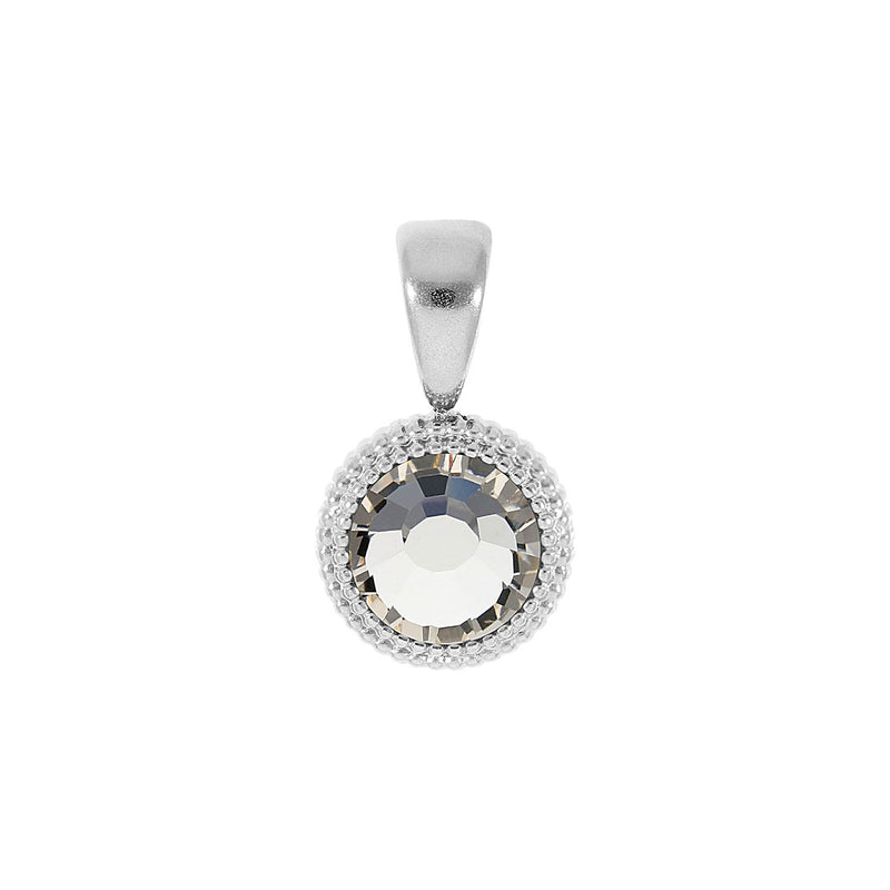 Fabero Flat Pendant 0.4" - Silver