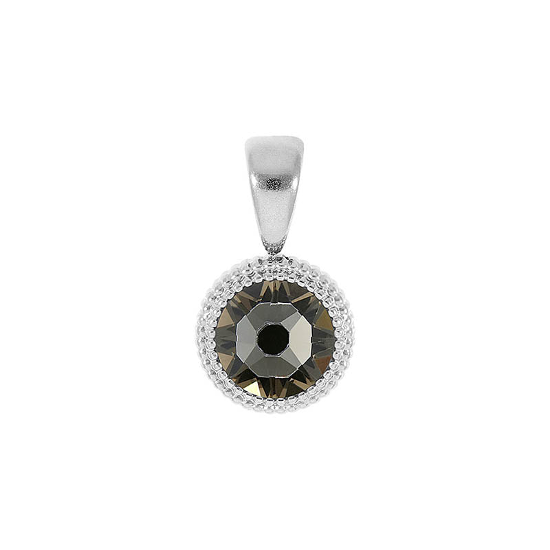 Fabero Flat Pendant 0.4" - Silver Greige