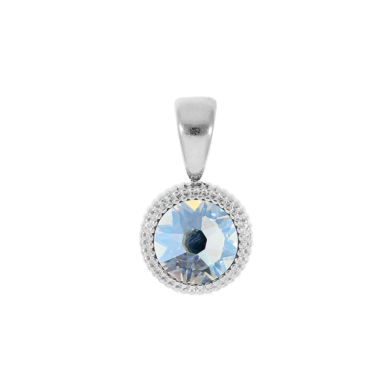 Fabero Flat Pendant 0.4" - Silver