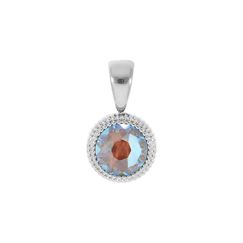 Fabero Flat Pendant 0.4" - Silver