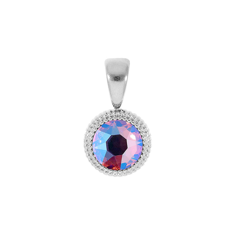 Fabero Flat Pendant 0.4" - Silver