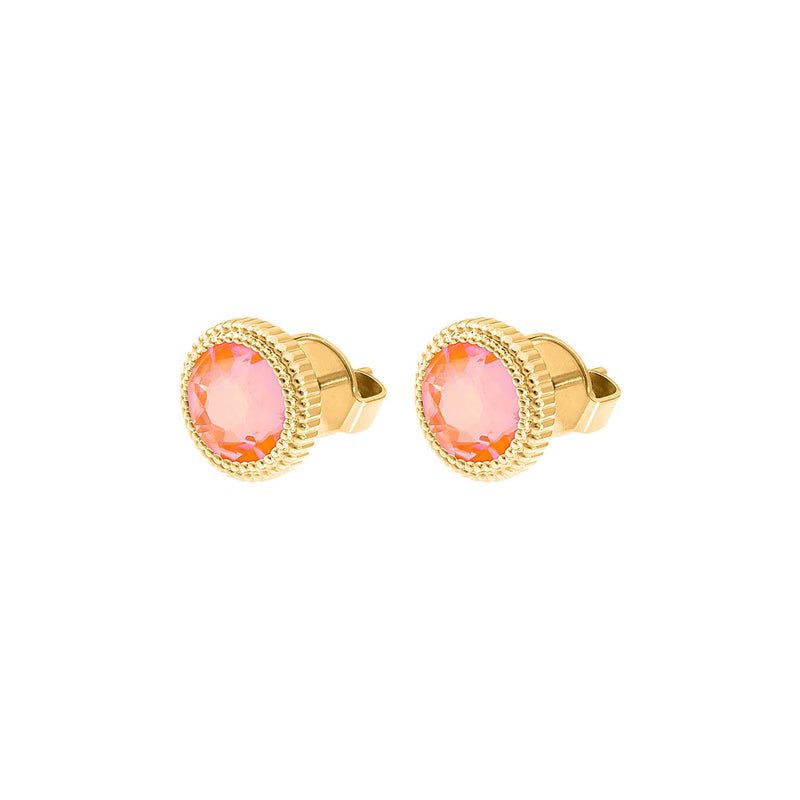 Fabero Flat Stud Earring 0.4" - Gold